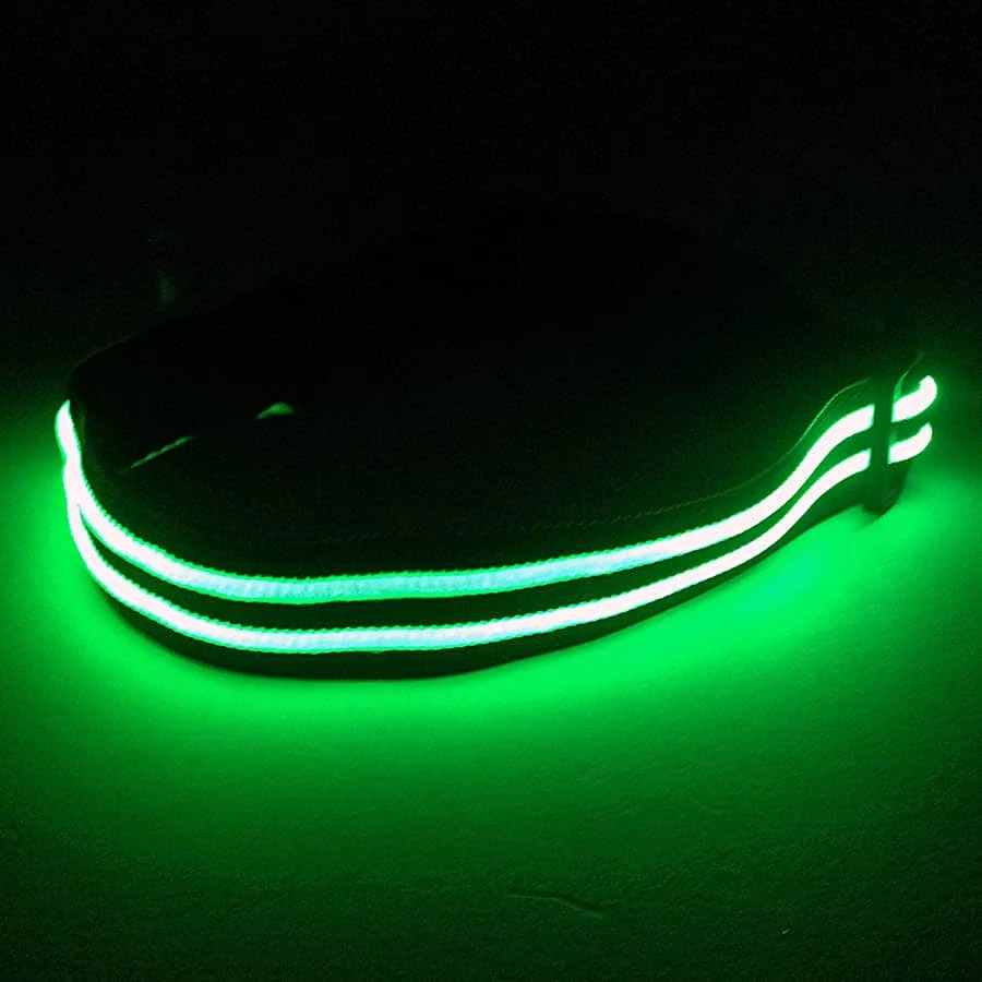 LED Halsband Oplaadbaar Groen 50-60cm PX1 Hilox