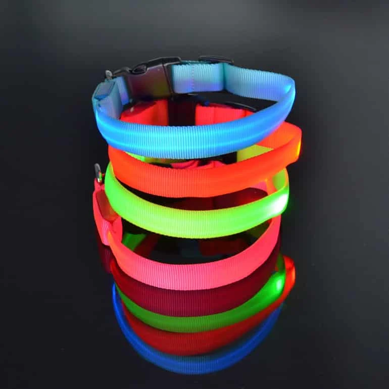 Led Halsband PX4 Rood - 35cm Hond