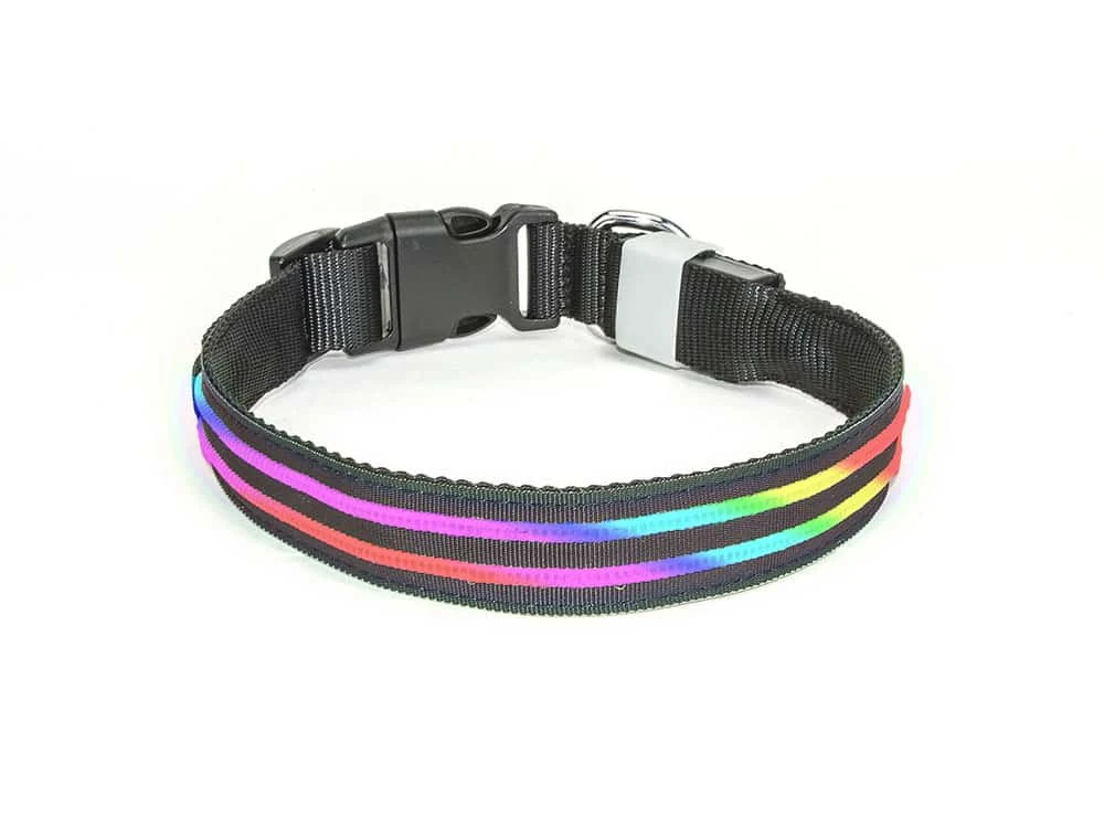 Led Halsband Waterproof Multicolor - 80cm Hond