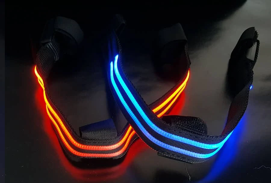 LED Frontriem HLX1 Rood - 40cm Paard
